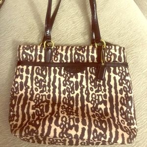 Coach leopard print handbag
